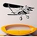 Adesivi murali per aeroplani Adesivi murali per camerette per bambini Adesivi per decorazioni per la casa Adesivi per aeroplani in vinile Rimovibile 106 cm X 59 cm