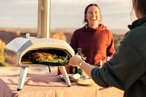 Ooni Karu 12 Multi-Fuel Outdoor Pizza Oven – 12 Inch Pizzas in 60 Seconds - Portable Wood and Gas Fired Pizza Oven with Pizza Stone, Dual Fuel Ooni Pizza Oven