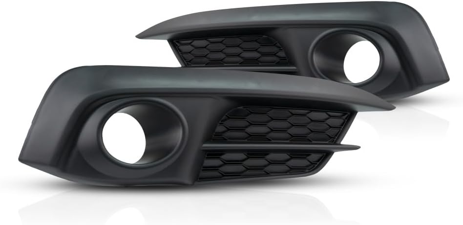 For Honda Civic Fog Light Cover 2016 2017 2018 Driver and Passenger Side Pair | Sedan | Primed | For HO1038129, HO1039129 | 71108-TBA-A10, 71103-TBA-A10