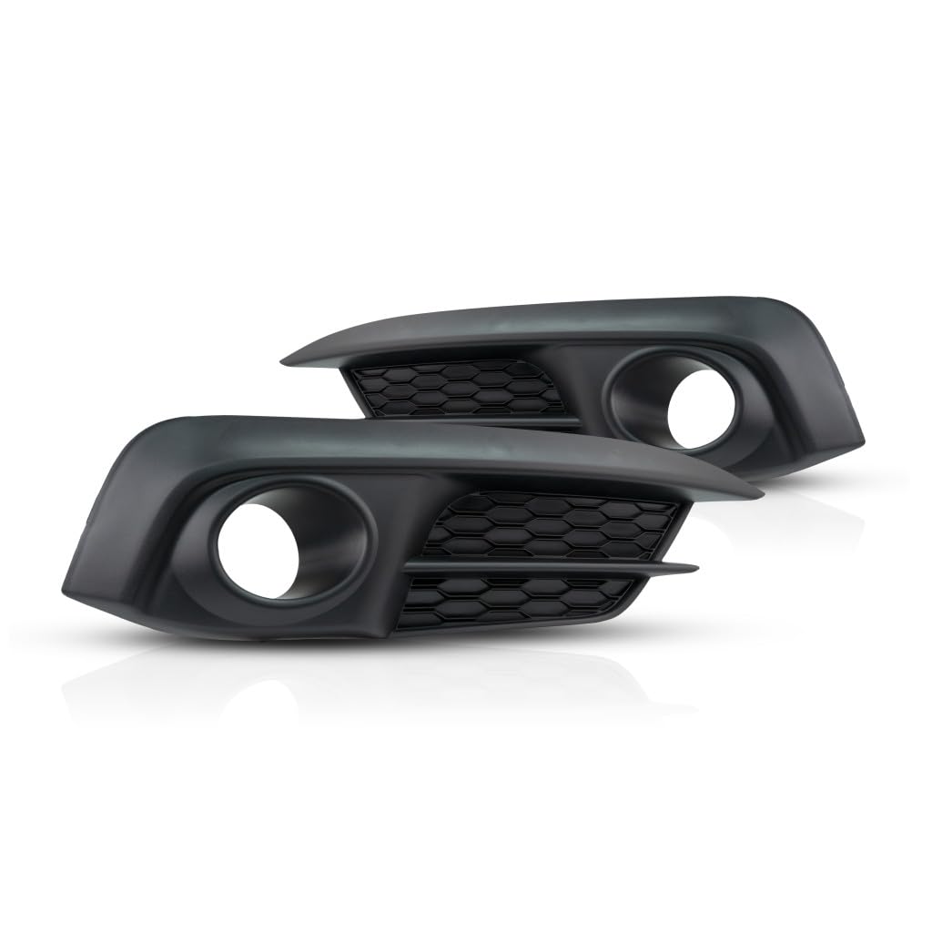For Honda Civic 2016 2017 2018 Fog Light Bezel Driver And Passenger Side Pair Front | Primed | Made Of ABS Plastic | Coupe/Sedan | With Fog Light Hole