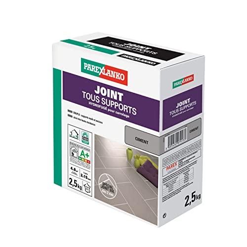 Parexlanko, Joint Tous Supports, Joint carrelage soumis à de fortes sollicitations, Ciment, 2,5kg Cover