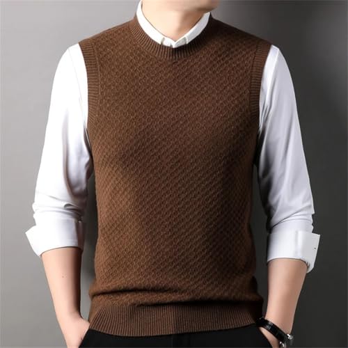 Fashion Sweater Vest Men Sleeveless O-Neck Pullover Casual Sweater Vest3