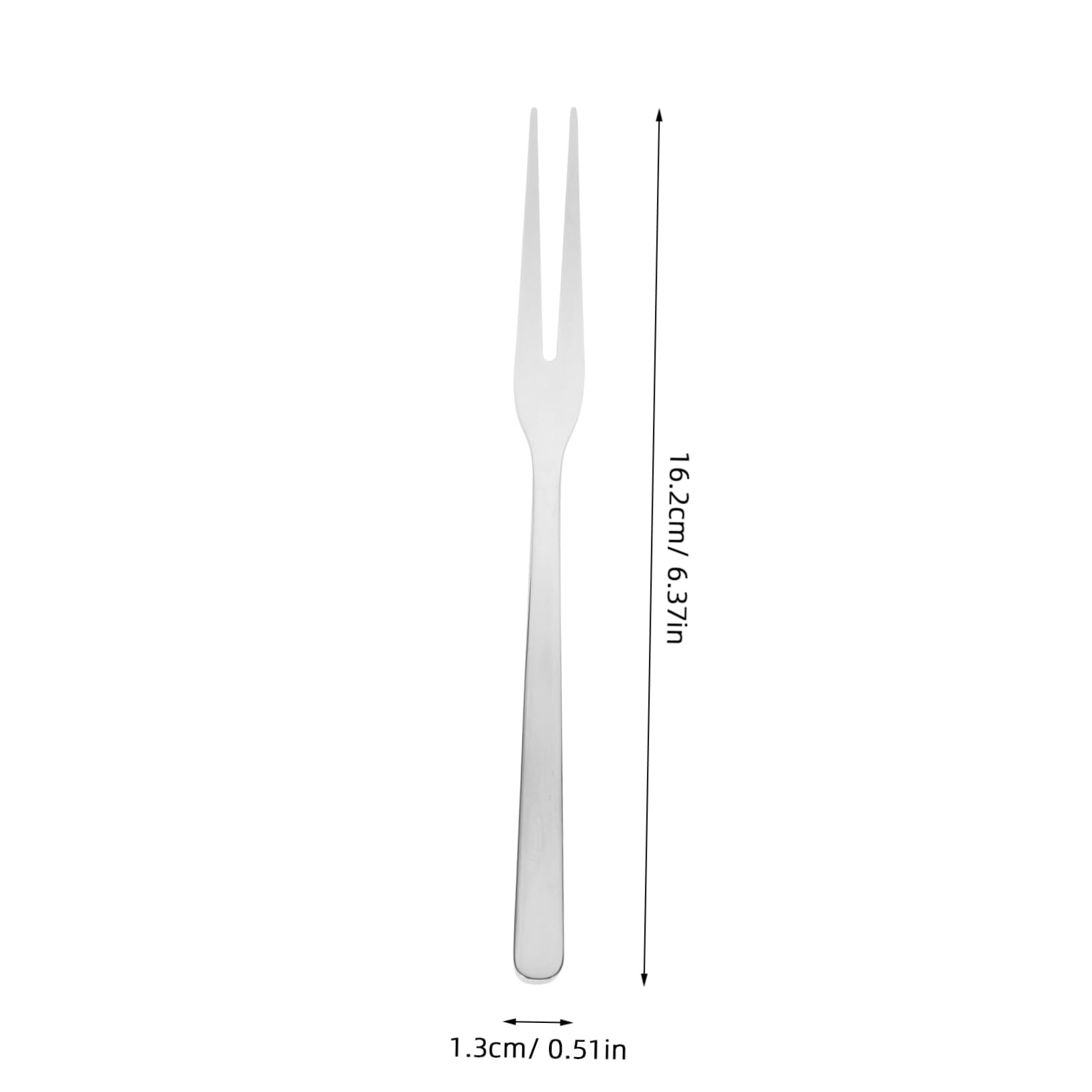 PLAFOPE 8 pezzi Forchette da Frutta in Inossidabile Design Ergonomico per Dessert Antipasti e Insalate Piccole Forchettine Resistenti ed Eleganti per Tavola