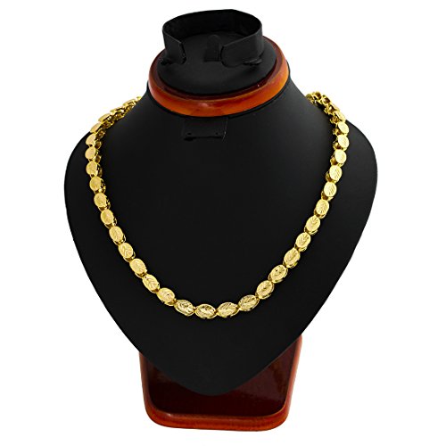 Ethlyn Unisex 18K Gold Plated Ethiopian/Eritrean Handmade Thick Necklaces &Chain N0324