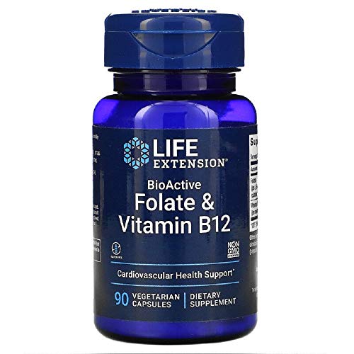 BioActive Folate & Vitamin B12 90 Vegetarian Capsules-Pack-2