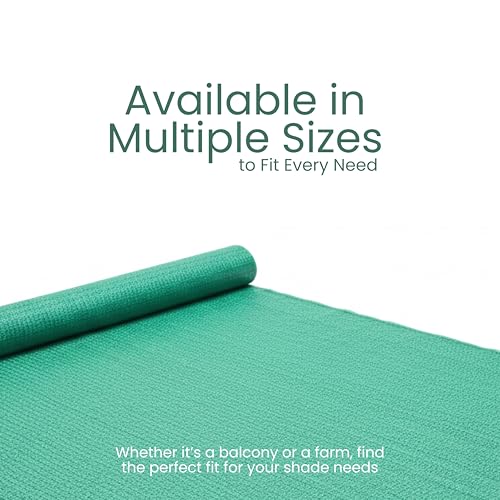 Image of Bio Blooms Gardening Shade Net 50% UV Stabilized | Green Thin Agro Shadenet for Garden Balcony Terrace Greenhouse Agriculture Car Parking | Long Life | 3x20 Meters Roll