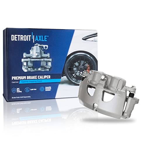 Image of Detroit Axle - Front Left Brake Caliper with Bracket Replacement for 2009 | 2010 2011 2012-2018 Dodge Ram 2500 3500 4000