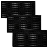 Wall Control Stecktafel-Vorteilspackung – (3 Stück) 40,6 cm hoch x 81,3 cm breit, horizontale schwarze Metall-Wandbretter für Haus und Garage, Werkzeugaufbewahrung, Organisation (schwarze