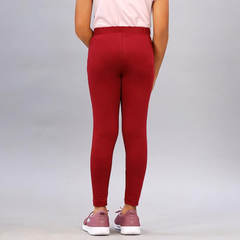 Image of ZION Leggings for Girls - Cotton Regular Fit Ankle Length | Soft & Comfortable | Perfect for Every Occasion - School, Play & Beyond | Multiple Sizes & Colors