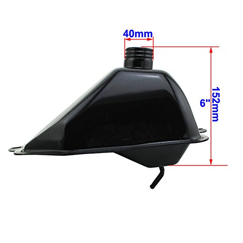 Tc-Motor Metal Fuel Gas Tank For Chinese 50Cc 70Cc 90Cc 110Cc 125Cc Atv Quad 4 Wheeler Colster Taotao Buyang Coolsport Sunl Eagle Jcl Peace (Without Cap Cover) #TOP5
