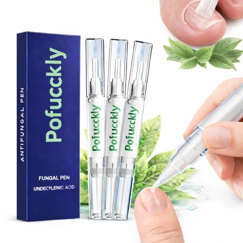 Pofucckly Lápiz reparador de uñas, lápiz para hongos en las uñas de los...