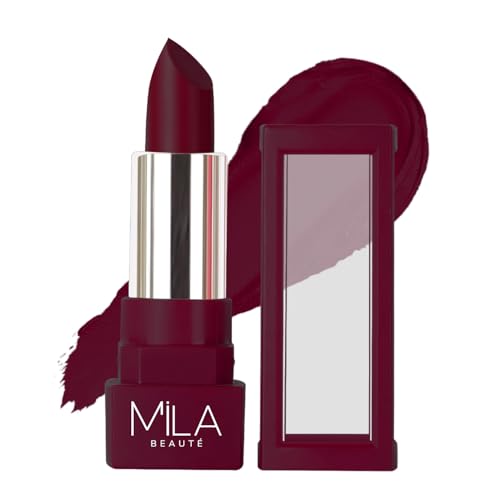 Image of MILA BEAUTE Matte Lipstick | Highly Pigmented & Lightweight Formula | Matte Finish | Gives Full Coverage | Shade -