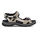 ECCO Women's Yucatan Sport Sandal, Atmosphere/Ice White/Black Nubuck, 7-7.5