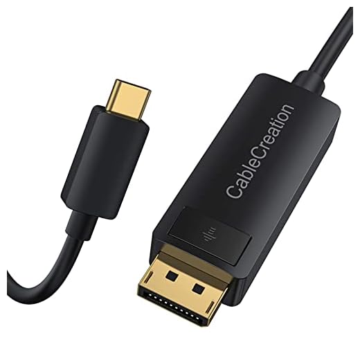 CableCreation USB C till DisplayPort-kabel 1,8 m 4K@60Hz, 2 K@165Hz, 2 K@144Hz, USB 3.1 typ C till DP-kabel Thunderbolt 3 kompatibel för MacBook Pro/Air, iMac, iPad Pro 2020, XPS 15/13, Galaxy S20, S10,6FT