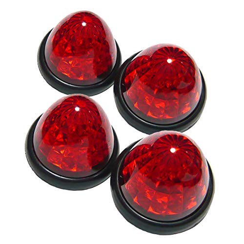 JET爆光LEDレッドマーカーランプ4個 ステンレスステー２個 JET爆光LEDレッドマーカーランプ4個 ステンレスステー2個 楽天