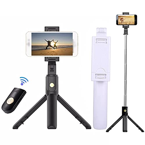 Draadloze Selfie Stick Afneembare Remote Tripod Stand Monopod Draagbare Telefoon Houder White Electronics Accessoires - Image 4