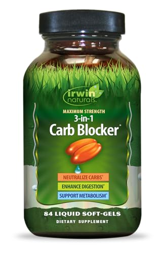 Irwin Naturals Maximum Strength 3-in-1 Carb Blocker 84 Count