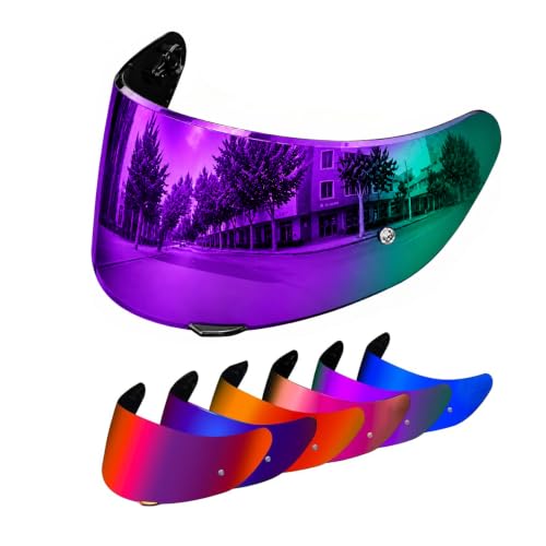 Image of PSLER Shatterproof Helmet Visor for K1 K1S K3SV K5 K5S,Deep Purple | Impact-Resistant ,UV400 Protection, Motorcycle Tinted Face Shield for K1 K1S K3SV K5 K5S ,Visor Replacement
