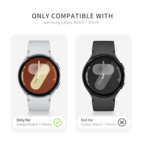 Landhoo 6+6 Pack for Samsung Galaxy Watch 7 40mm Screen Protector Case - image 6