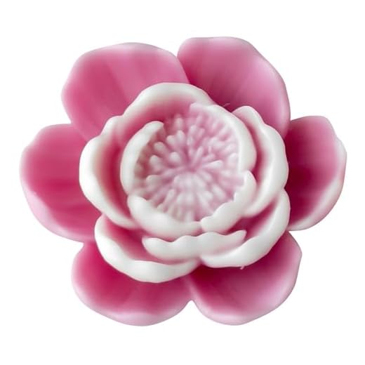 Tulip Flower Succulent Peony Half Open Rose Bud Cylinder Candle & Resin Mold - Resin Casting Silicone Molds for Home Decor & Candle Making Wave Spiral Mold