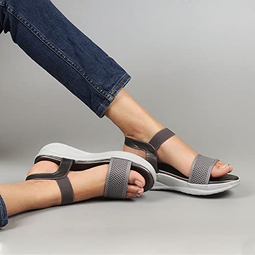 Image of Indifeet - platform heels sandals for women, stylish wedges ladies sandal, woman fashion latest wedge design, women's girls footwear, fancy ladies' flatforms trendy lady best