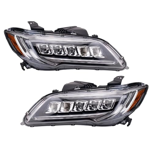 Image of TRQ Headlight Assembly Set Driver & Passenger Side AC2502128 AC2503128 Compatible with 2016-2018 Acura RDX