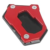 Worldmotop Motorcycle Extension Kickstand Pad Enlarger Side Stand Plate Compatible with BMW R1200GS LC 2013-2020 R1200 GS LC ADV 2014-2020 Rallye 2016-2020 R1250GS 2019 R1250 GS (Red)