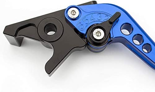 Miniatura 5 de FXCNC Juego de palancas de embrague de freno ajustables cortas de aluminio CNC compatibles con DR650 DR650SE 2011-2020