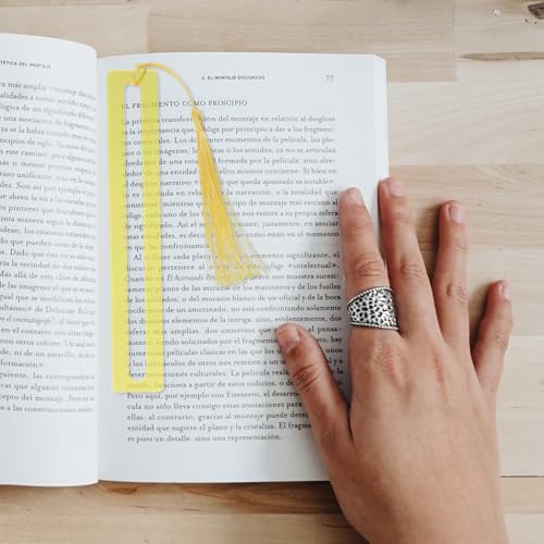 4 marcapáginas con borla acrílicos para guías de lectura y Mahjong 5
