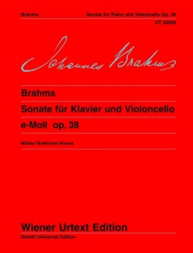 Sonate Für Klavier Und Violoncello E-Moll Op. 38 Von Johannes Brahms | Im Stretta Noten Shop Kaufen