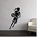 Produktbild Wandaufkleber Basketball Girl Wall Stickers For Kids Rooms Sport Girl Basketball Court Locker Room Wall Decal Vinyl Removable Home Decor 57 * 107com