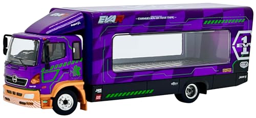 Camion EVA RACING TRANSPORTER HINO 500 POP RACE 1/64 miniature