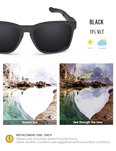 Image of BLAZERBUCK Anti-salt Polarized Replacement Lenses for Oakley Catalyst OO9272 Sunglass