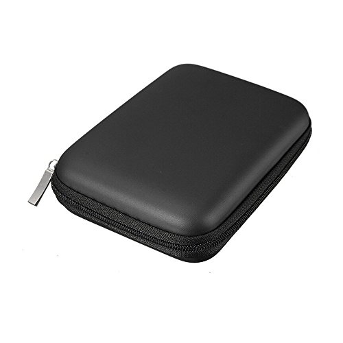Hard disk portatile antiurto Custodia con zip 2.5 HDD, colore: nero