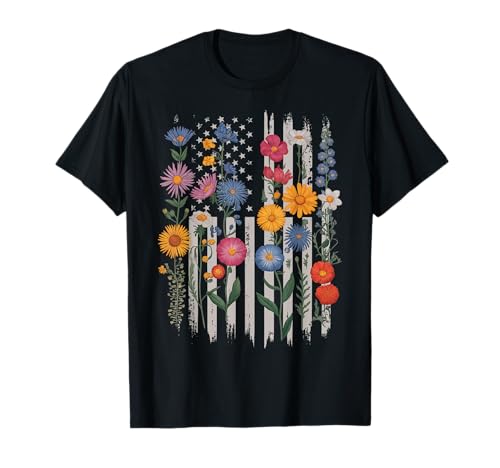 Wildflowers Floral Colorful Flowers T-Shirt