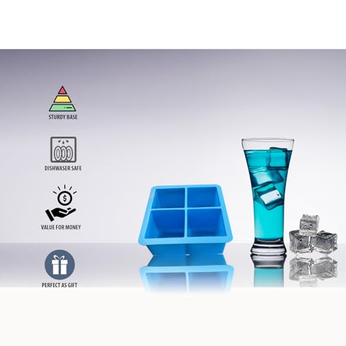 Molde de silicona grande para cubos de hielo flexibles miniatura 3