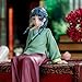 Gluckhapi Maomao Figure Maomao Statue - 14cm Sitting Pose Hanfu Version Mao Mao Figure Model - PVC Anime People Collectibles Desktop Decoration Gifts