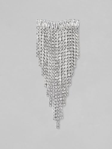 Image of Rubans Demi Fine Stainless Steel Dangler Earrings CZ Gift for Women & Girls