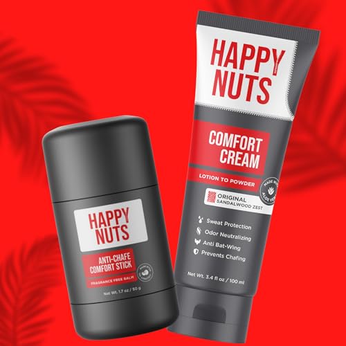 HAPPY NUTS Anti Chafe Starter Pack - Comfort Stick and Comfort Cr...
