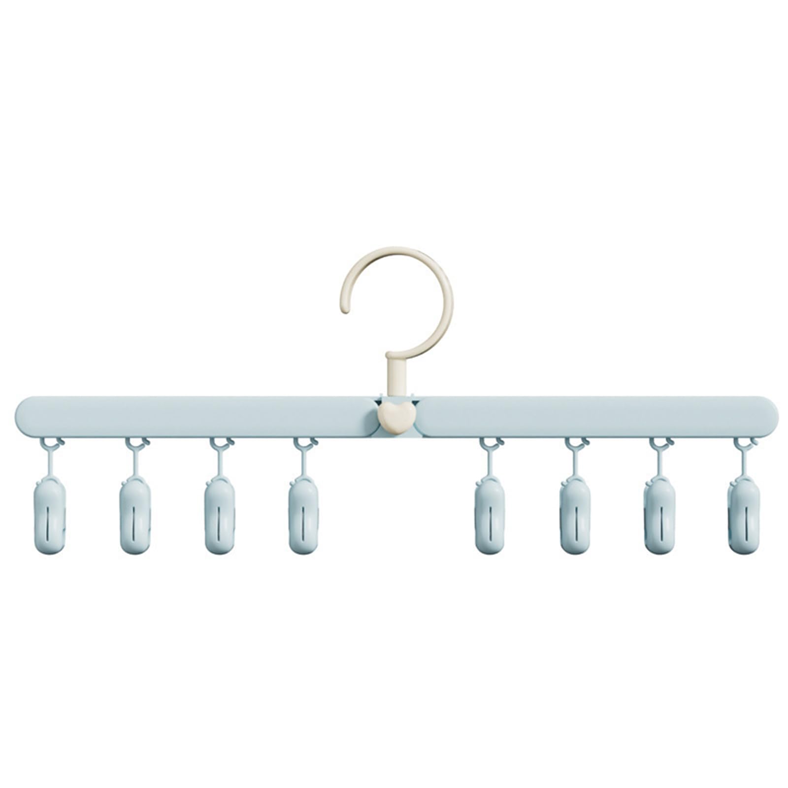 Tsophreniq Space Saving Underwear Hanger Foldable Clothespin Multifunctional Laundry Clip Innovative Sock Hanger for Home Use Foldable Sock Clamp