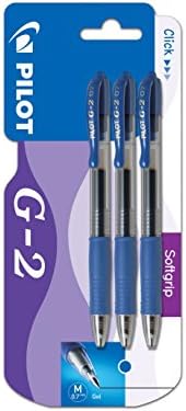 Pilot G207 Retractable Gel Rollerball 0.7 mm (Pack of 3) - Black