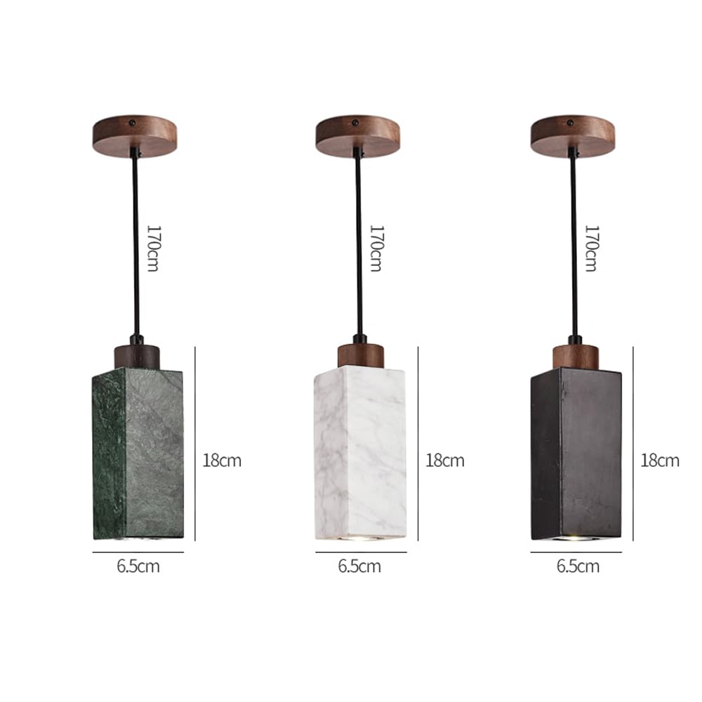 Lámparas Colgantes japonesas Lámpara Colgante de mármol Lámpara de Estilo Natural Cubierta de Madera Accesorios de iluminación de Techo para Restaurante Interior Cafetería Apartamento