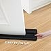 MAXTID Under Door Draft Blocker Black Door Draft Stopper 38