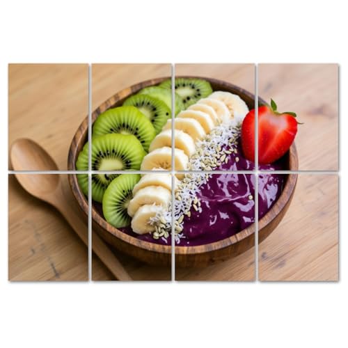 8 Pack Paneles Acústicos Artísticos para Absorción de Sonido Color Verde Acai de 48"x32" miniatura 1