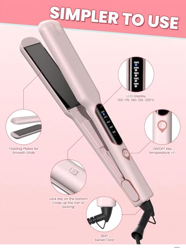 Plancha de Pelo con Temperatura Regulable y Diseño Portátil miniatura 6