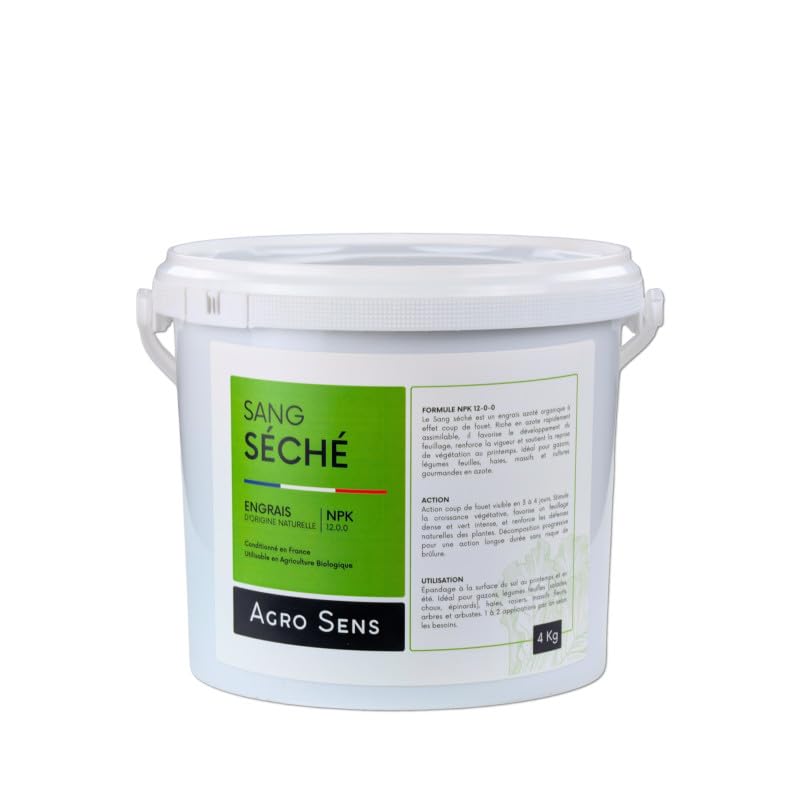 Sang séché - Engrais azoté, coup de fouet - Seau 4 kg