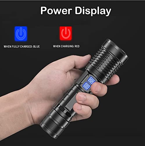 Super brillante 20000 lúmenes XHP99 LED antorcha de alta potencia USB recargable linterna táctica zoomable 5 modos impermeable antorchas de mano luz con batería 26650 para acampar senderismo emergenci