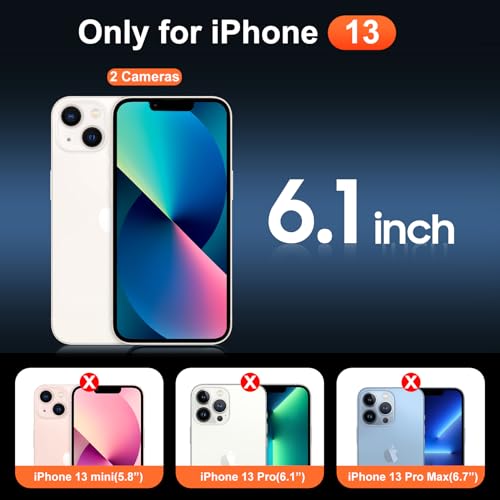 Image of Thermoplastic Polyurethane For iPhone 13 Case Clear, [Compatible With Magsafe][Anti-Yellowing][Military-Grade Protection] Shockproof Slim Case Phone Case For iPhone 13 6.1 Inch, Clear