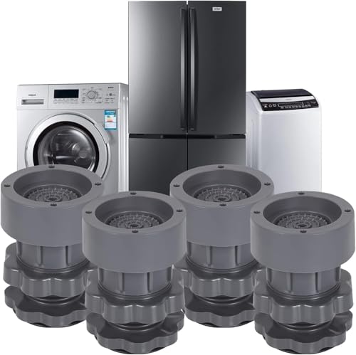 Claiez Rubber Washing Machine Vibration Feet Pad 4 Pc Adjustable Highly Non-Slip Support Anti Vibration Pads Walk Pads Shock Absorber Noise Cancelling Furniture Lifting Base (Set of 1) (B0DBZYFMXL) Amazon Price History, Amazon Price Tracker