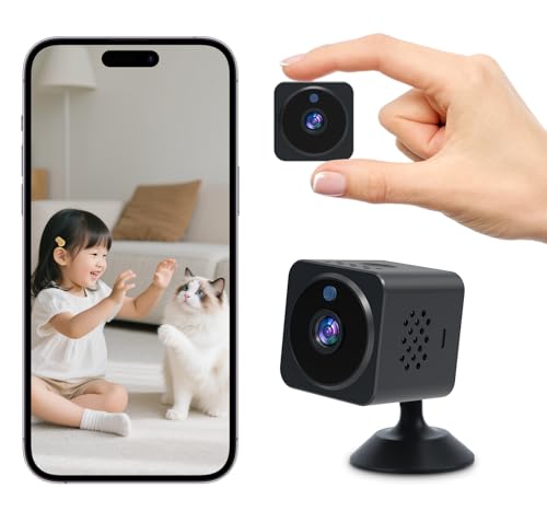 小型カメラ 隠しカメラ 防犯カメラ 室内【1080P画質·双方向通話·暗視機能...